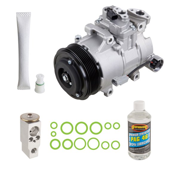 For Subaru Legacy 2010 2011 2012 AC Compressor w/ A/C Repair Kit - BuyAutoParts