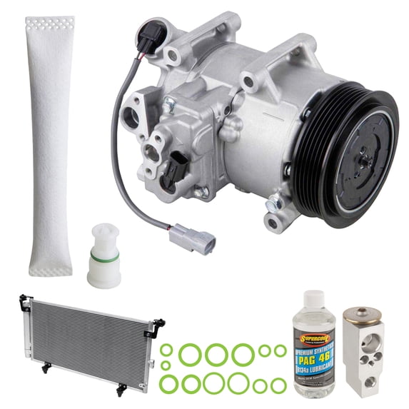 For Subaru Legacy 2013 2014 A/C Kit w/ AC Compressor Condenser & Drier - BuyAutoParts
