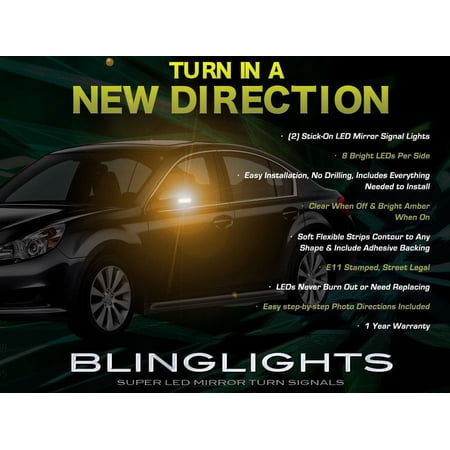 For Subaru Legacy LED Side Mirrors Turnsignals Lights Accents Turn Signals Lamps Blinkers Signalers