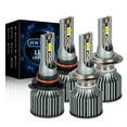 thumbnail image 1 of For Subaru Outback 2005-2014 LED Headlight Bulbs 9005+H7 High Beam and Low Beam 4pc,q8, 1 of 12