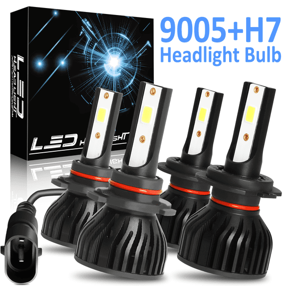 For Subaru Outback 2010 2011 2012 2013 2014 4X LED Headlight Bulbs Kits High & Low Beam Combo 6000K Super Bright White