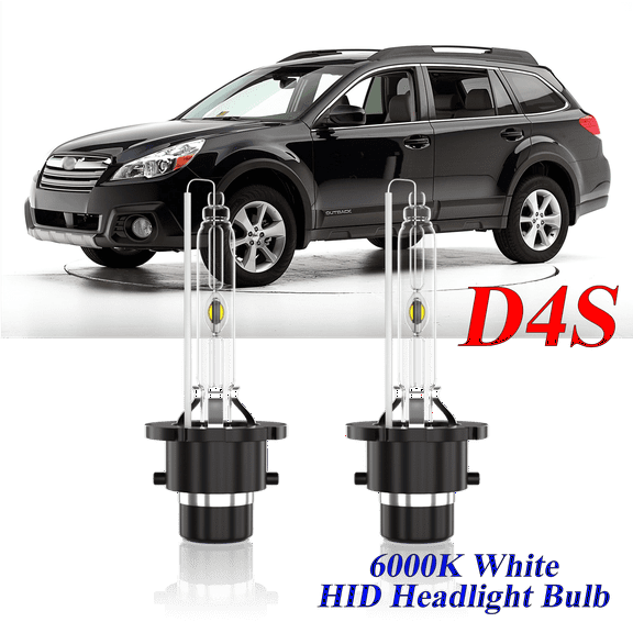 For Subaru Outback 2015 2016 2017 2018 D4S HID Headlight High/Low Beam 6000K Crystal White Xenon Bulbs Set 2