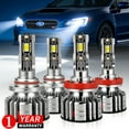 thumbnail image 1 of For Subaru WRX 2015-2019 LED Headlight Bulbs,9005 High+H11 Low Beam LED Headlight Bulbs Cool White, 4 pcs, 1 of 10