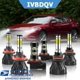 thumbnail image 1 of For Subaru WRX 2015-2019 LED Headlight Bulbs 9005 High+ H11 Low+ H11 Fog Light Beam Kit Pack of 6, 1 of 13