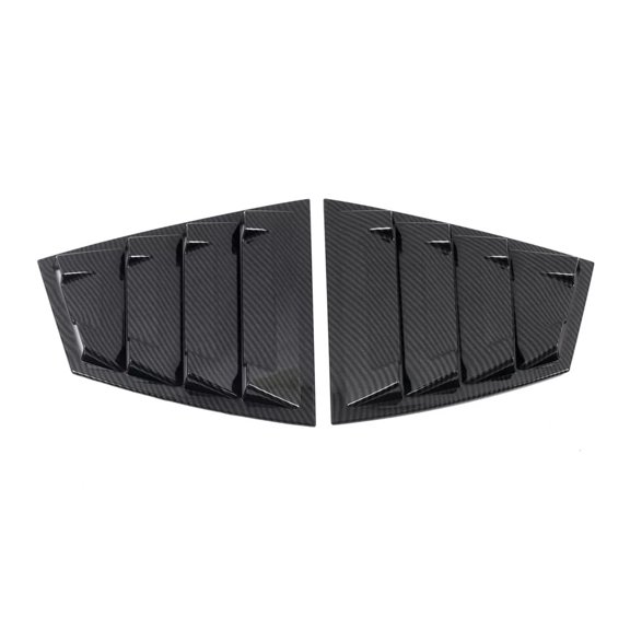 For Subaru WRX STi 2015-2021 Car Rear Louver Window Side Shutter Cover Trim Sticker Vent Scoop ABS Carbon Fiber Accessories ABS