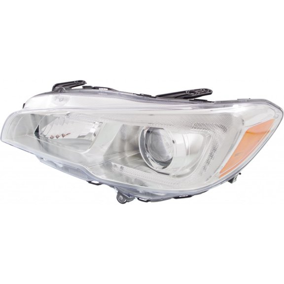 For Subaru WRX/WRX STI 2015-2021 Headlight Assembly Driver Side | Chrome Bezel | CAPA Certified | Replacement For SU2502152, SU2502152C | 84001VA031