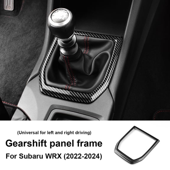 For Subaru WRX/ WRX STI 2022 2023 2024 ABS Carbon Fiber Sticker Car Gear Shift Panel Cover Interior Trim RHD LHD Accessories.