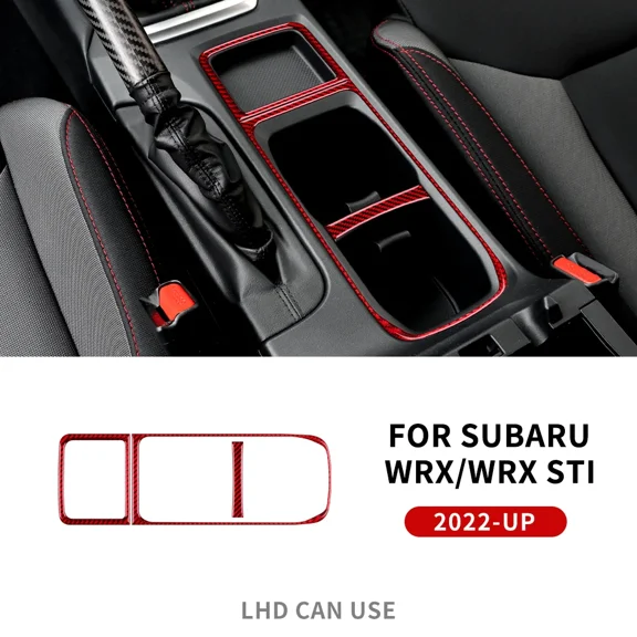 For Subaru WRX/WRX STI 2022 2023 2024 Real Carbon Fiber Sticker Car Center Centrol Gear Panel Interior Trim RHD LHD Accessories.