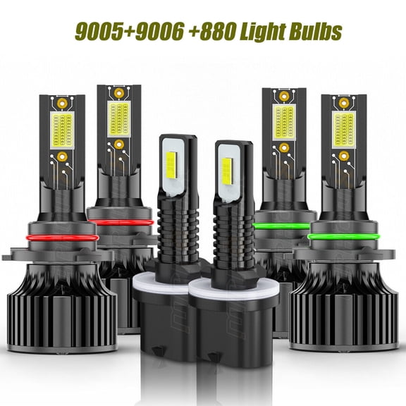 For Suburban 2000-2006 Tahoe 2001-06 6x LED Headlight Fog Light Bulbs Kit Canbus Ready