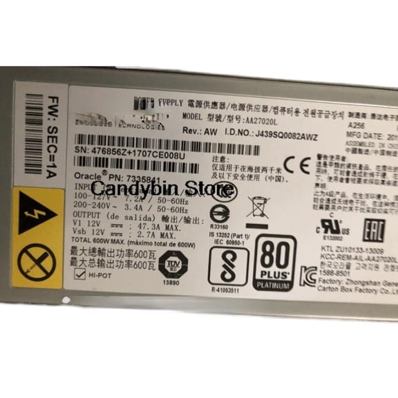 For Sun Oracle Server Power 7335841 Type A256 Power Supply