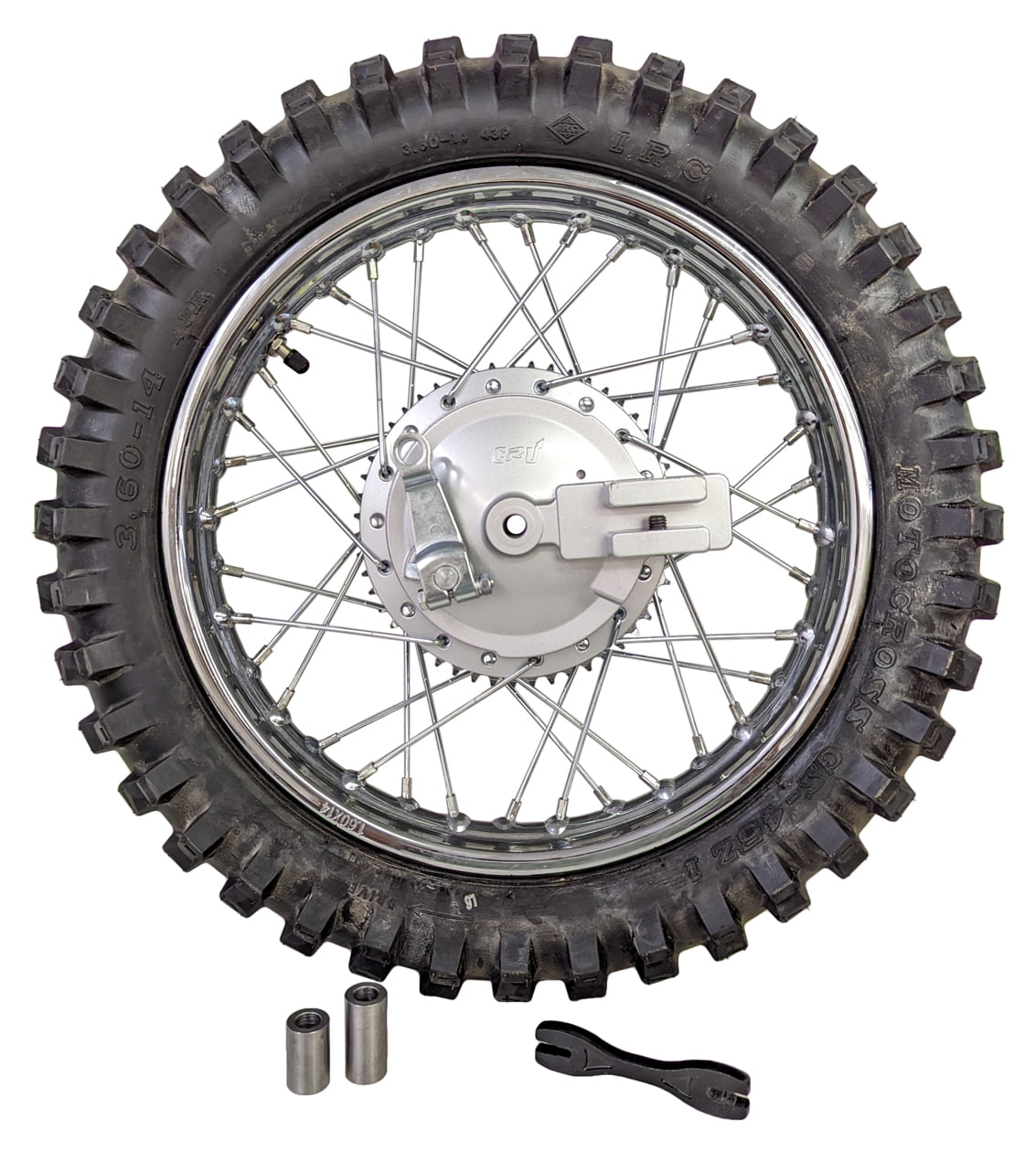 For Suzuki 03-Up DRZ 125 14" Complete Rear Rim Wheel Tire Assy Brakes & Sprocket