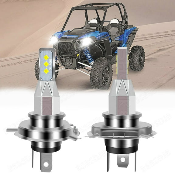 For Suzuki DR-650 1992-2017 LED Headlight Kit H4 6000K Bright White Bulbs