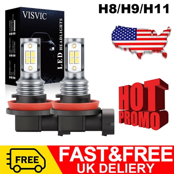 For Suzuki GSX1300R Hayabusa 2008-2018 H9 LED Headlight Bulbs 6000K High Beam