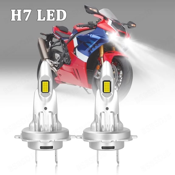 BSBSDJB For Suzuki Hayabusa GSX1300R 1999-2007 2X H7 Motorcycle LED Headlight Bulbs White