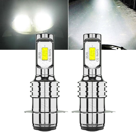 For Suzuki LTZ 400 Z400 QUADSPORT 20032008 Pair White H6M BA20D H6 LED Headlight Bulbs