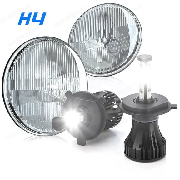 For Suzuki Samurai SJ410 7 inch LED Round Headlights Pair DRL Hi/Lo Beam