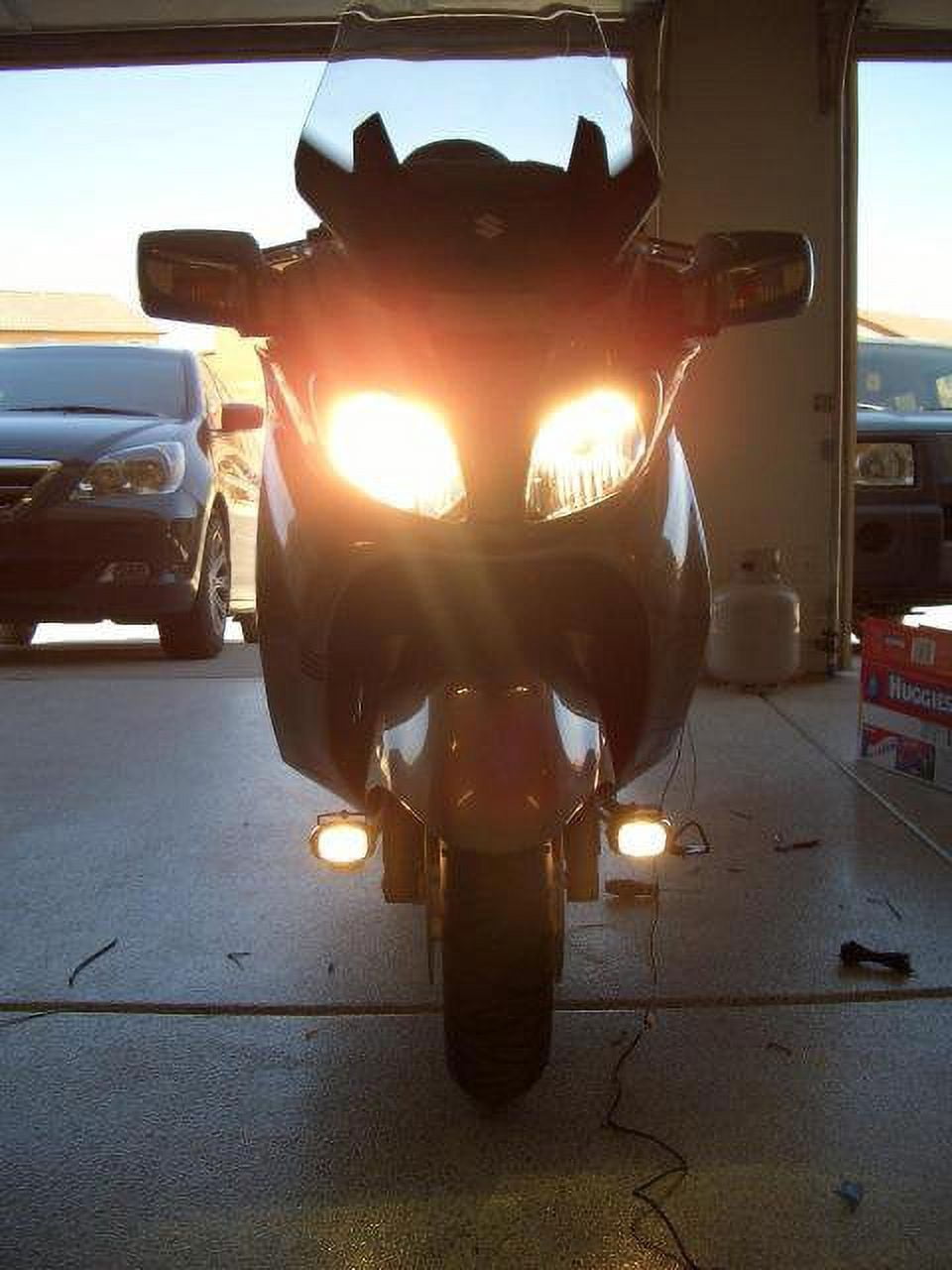 For Suzuki UH125 Burgman 125 6000K Driving Lights Lamps Kit
