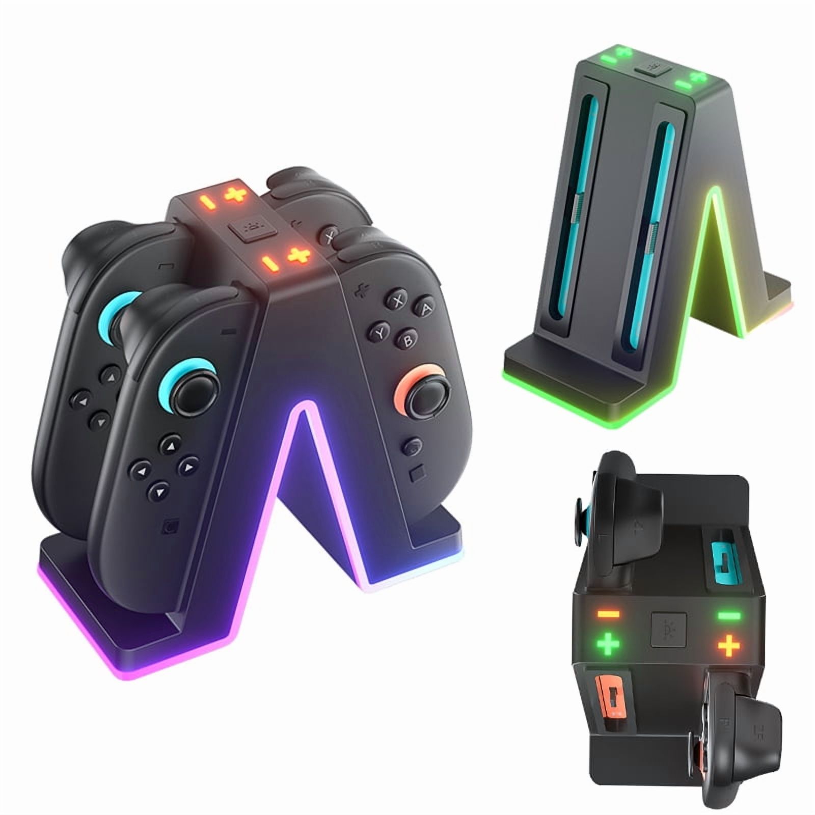 Triangular Game Controller For Switch 2nd Gen Dual Controller 4-in-1 Charging Dock NS2 Mini ...