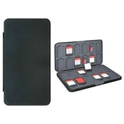 For Switch Game Case Holder for Switch 2 2025 Cartridge Case with 24 Game Card Slots & 48 Micro SD Card Slots, Hard Shell, Silicone Lining C