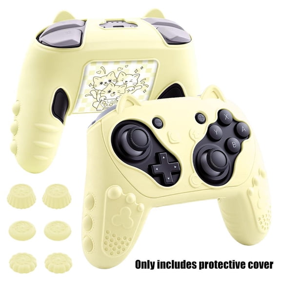 For Switch2Pro controller silicone protective case, cute cat ear design B8H