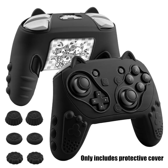 For Switch2Pro controller silicone protective case, cute cat ear design