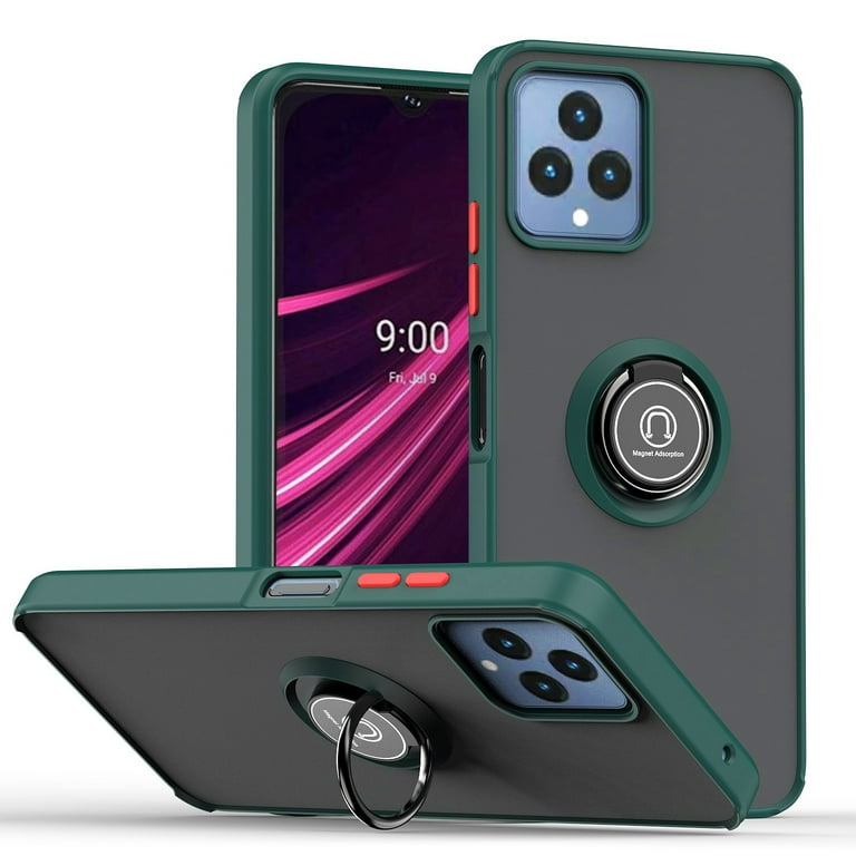 For T-Mobile REVVL 6 5G Q Shadow 1 Series TPU + PC Phone Case with Ring For T-Mobile REVVL 6 5G For T-Mobile REVVL 6 5G Q Shadow 1 Series TPU + PC Phone Case with Ring For T-Mobile REVVL 6 5G