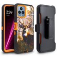 thumbnail image 1 of For T-Mobile Revvl 6 5G Heavy Duty Protection Holster Belt Clip Case Cover With Built in Screen - Deer, 1 of 5