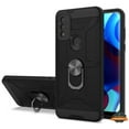 thumbnail image 1 of For T-Mobile Revvl 6 Pro 5G Hybrid Ring Stand [360° Rotatable Ring Holder Magnetic Kickstand] Rubber TPU Shockproof Phone Case Cover by Xpression - Black, 1 of 9