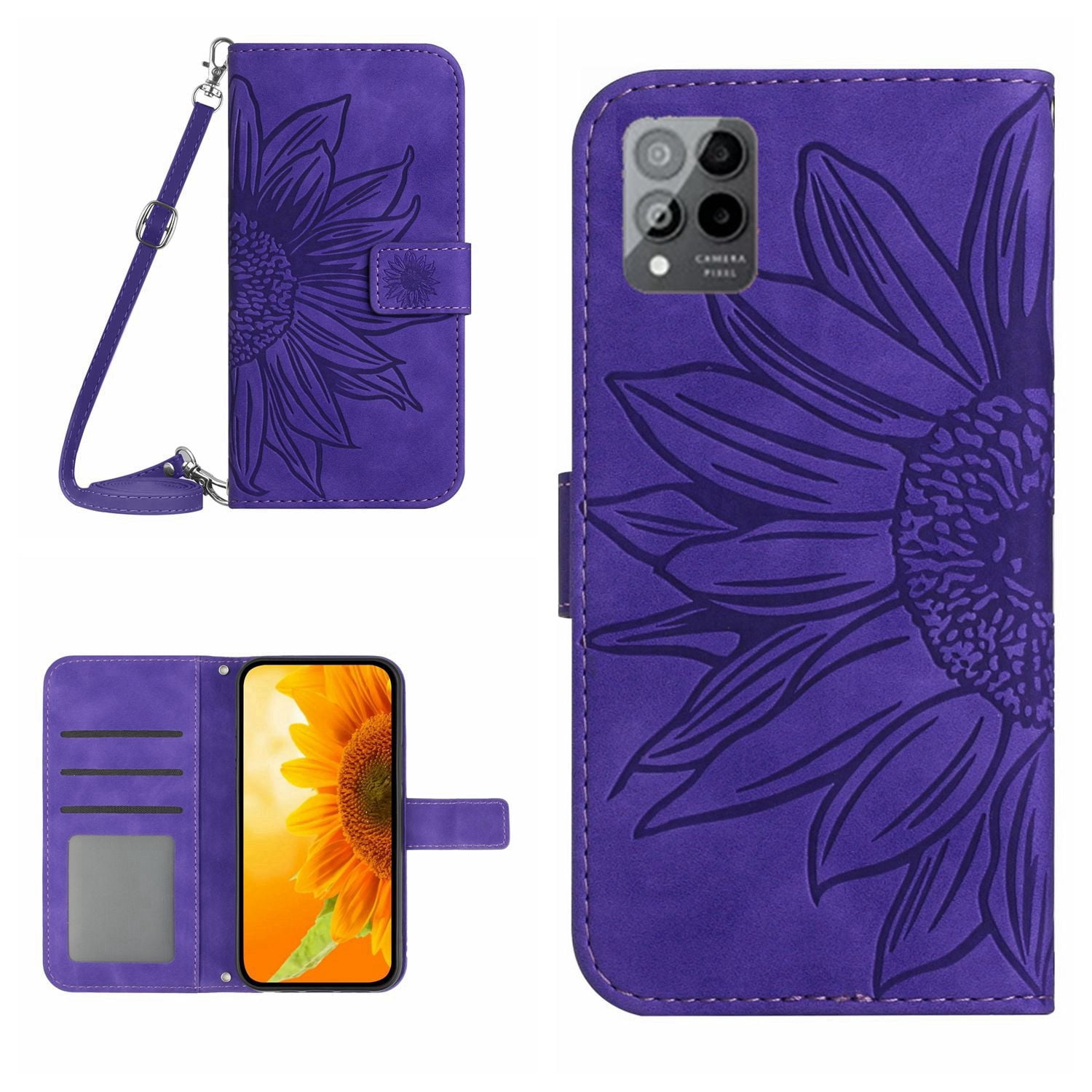 SHIEID Cover per T-Mobile Revvl 6 5G Interno TPU Antiurto Portafoglio