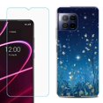 thumbnail image 1 of For T-Mobile Revvl 7 Pro 5G Phone Case, Shockproof Case Cover with Tempered Glass Screen Protector, by OneToughShield - Fanciful Night, 1 of 3
