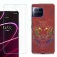 thumbnail image 1 of For T-Mobile Revvl 7 Pro 5G Phone Case, Shockproof Case Cover with Tempered Glass Screen Protector, by OneToughShield - Night Tiger, 1 of 3