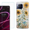 thumbnail image 1 of For T-Mobile Revvl 7 Pro 5G Phone Case, Shockproof Case Cover with Tempered Glass Screen Protector, by OneToughShield - Pastel Sunflowers, 1 of 3