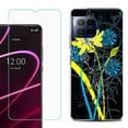 thumbnail image 1 of For T-Mobile Revvl 7 Pro 5G Phone Case, Shockproof Case Cover with Tempered Glass Screen Protector, by OneToughShield - Wild Flowers, 1 of 3