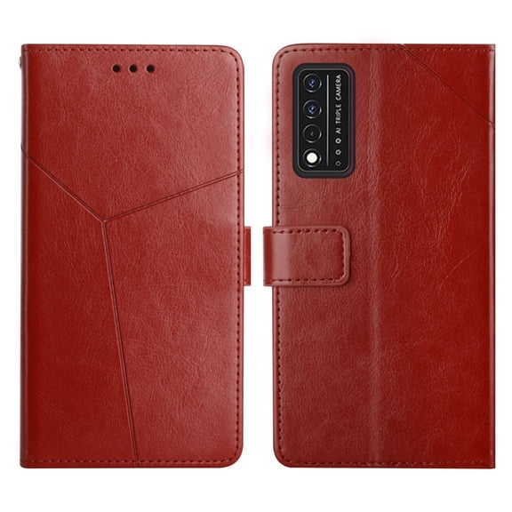 For T-Mobile Revvl V+ 5G Y Stitching Horizontal Flip Leather Phone Case