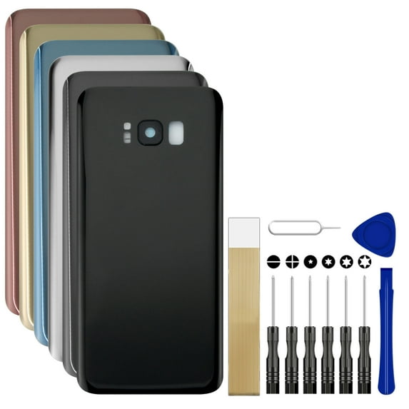 For T-Mobile Samsung Galaxy S8+ Plus SM-G955U Replacement Back Battery Cover Rear Housing Door Tool Blue