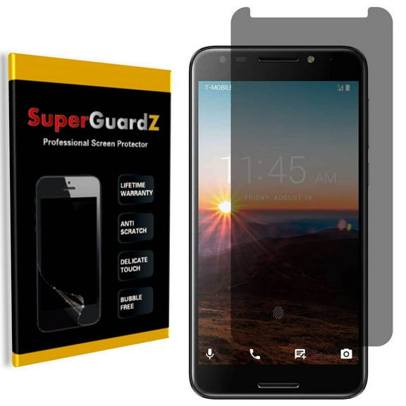 For T-mobile Revvl - SuperGuardZ Privacy Anti-Spy Screen Protector, Anti-Scratch, Anti-Bubble, Anti-Fingerprint