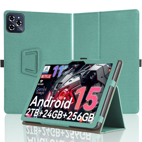 For TABURETO 2026 Android 15 11 Inch Tablet Case, Handheld Grip Multi-Angle Stand