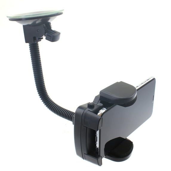Windshield Car Mount for Cricket Debut Smart/S3/S2/Flex - Holder Glass Cradle Swivel Dock