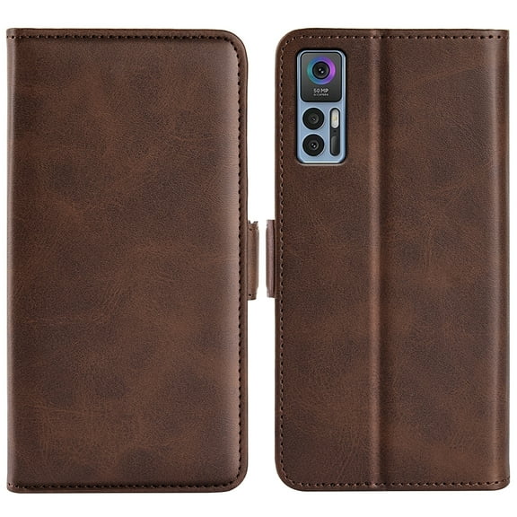 For TCL 30 5G/ 30+ Dual-side Magnetic Buckle Leather Phone Case