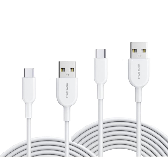 For TCL 30 T - 3ft and 6ft Long USB-C Cables Fast Charge TYPE-C Cord Power Wire Data Sync High Speed