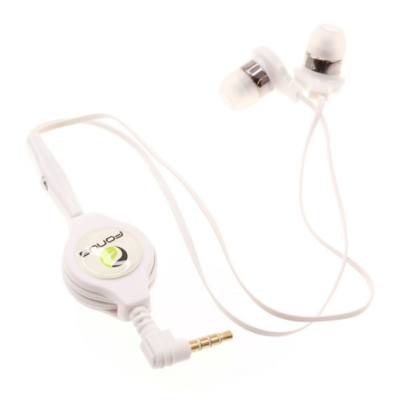 For TCL 30 Z/T - Retractable Earphones Headphones Hands-free Headset Handsfree Earbuds Earpieces