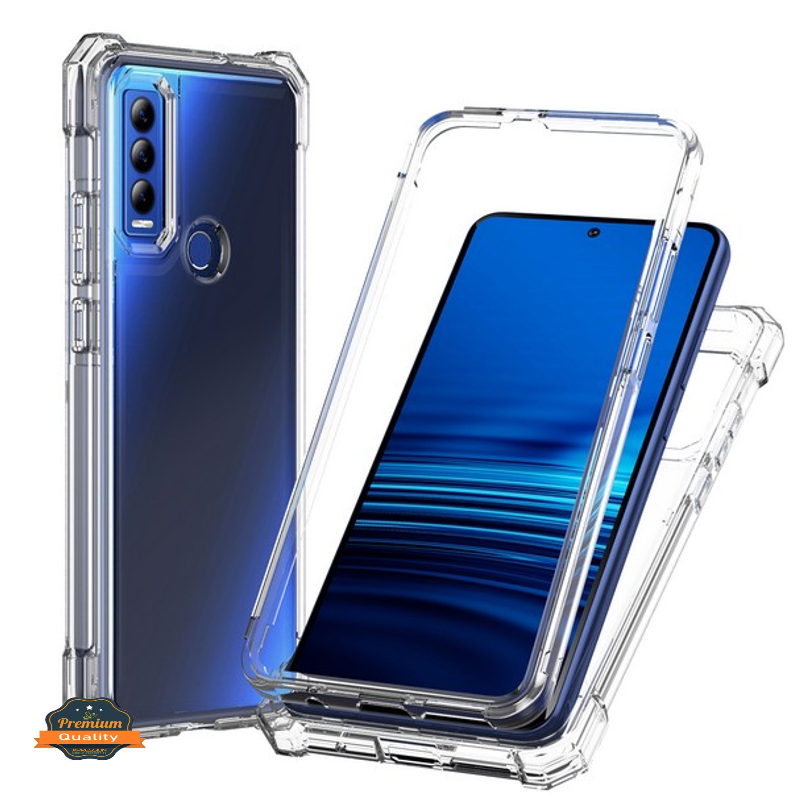 For TCL 30 Z /T602DL Hybrid 2in1 Front Bumper Frame Cover Square Edge