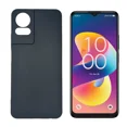 thumbnail image 1 of For TCL 50 LE T510D TPU 1-Piece Flexible Skin Cover Cell Phone Case + Tempered Glass - Black, 1 of 5