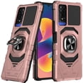 thumbnail image 1 of For TCL 50 XE 5G Hybrid Dual Layer with 360° Rotate Magnetic Ring Stand Holder Kickstand TPU Rugged PC Shockproof Cover ,Xpm Phone Case [ Rose Gold ], 1 of 11
