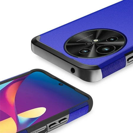 For TCL 50 XL 5G Tough Strong Hybrid (Magnet Mount Friendly) Case Cover - Classic Blue