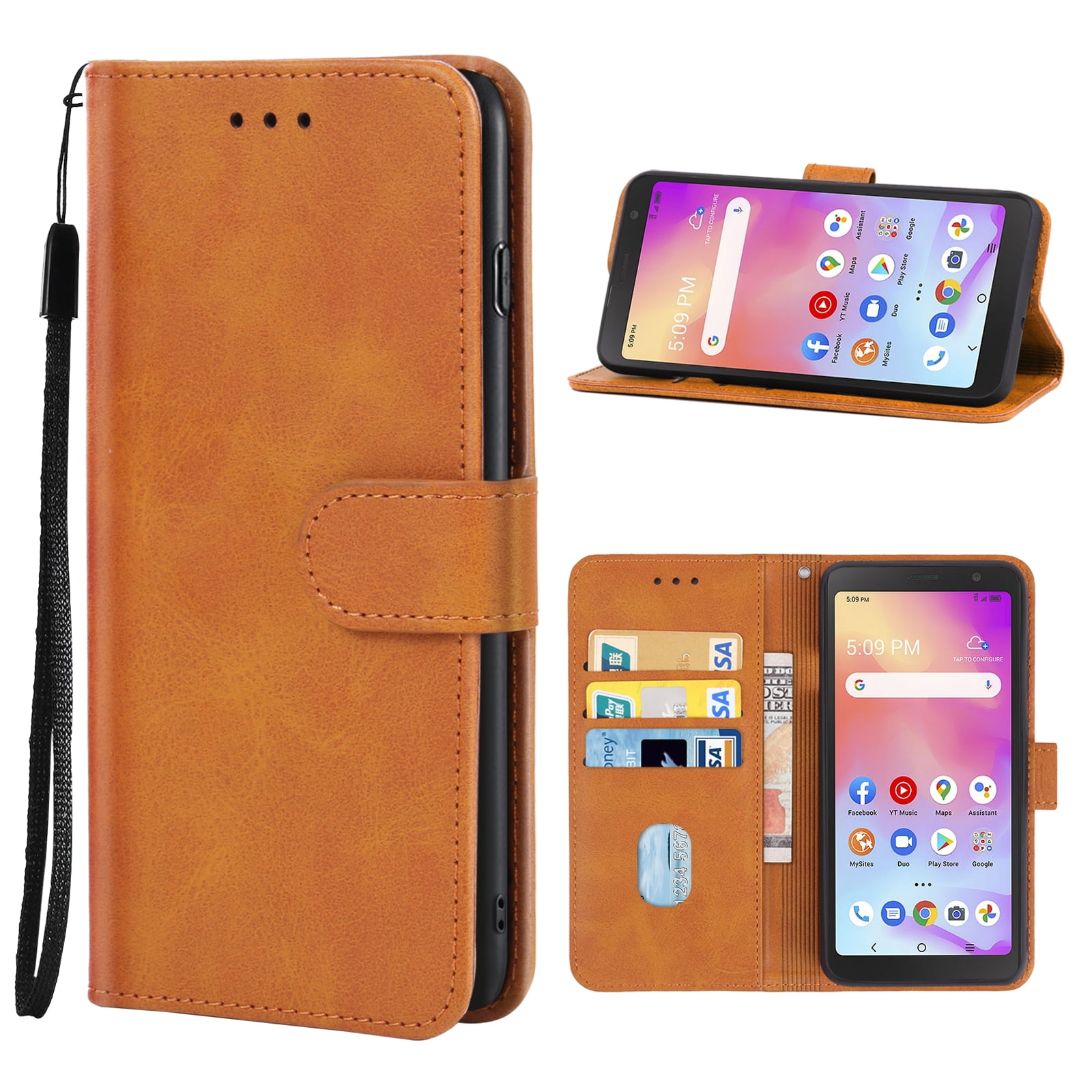 For TCL A3 A509DL / A30 Leather Phone Case For TCL A3 A509DL / A30