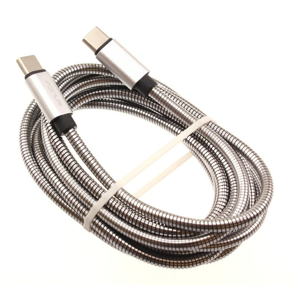 For TCL ION X - 6ft Metal PD Cable Type-C to USB-C Charger Cord Power Wire Sync Long