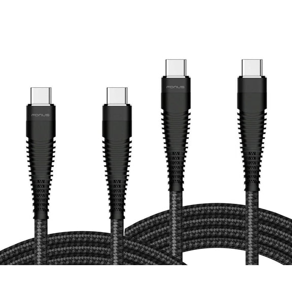 For TCL ION X - 6ft and 10ft Long PD USB-C Cables Fast Charge TYPE-C to TYPE-C Cord Power Wire USB-C to USB-C Data Sync High Speed