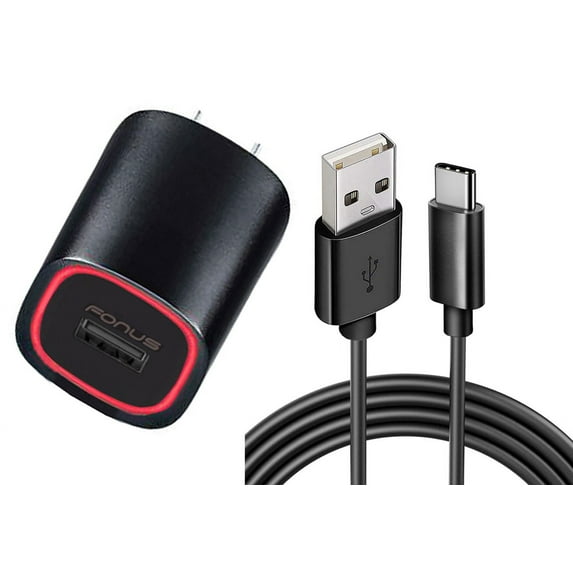 2.4A Home Charger for Motorola Moto G Power 5G (2025) - USB Cable TYPE-C 6ft Power Adapter