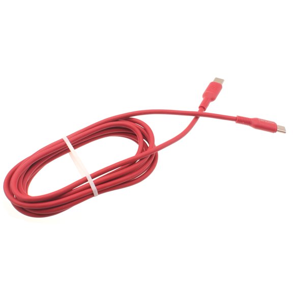 For TCL ION X - Red 6ft Long Cable USB-C to Type-C PD Fast Charger Cord Power Wire Sync